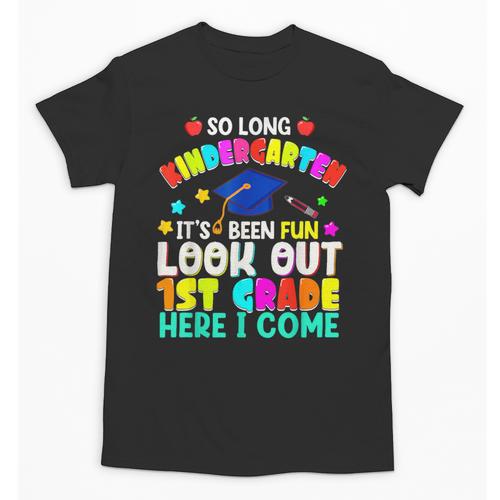 Back To School Look Out 1st Grade Here I Come For Kids Unisex T-Shirt - Savourry