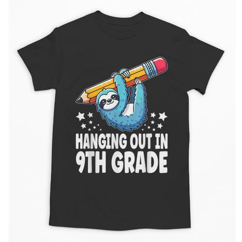 Back To School Ninth Grade Sloth Hanging Out In 9th Grade Unisex T-Shirt - Savourry