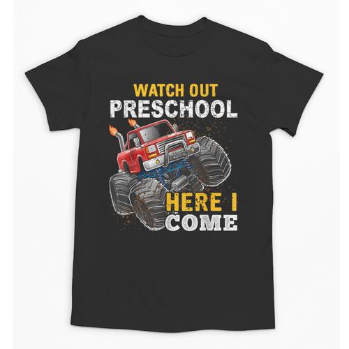 Back To School Preschool Here I Come For Boy Kids Truck Unisex T-Shirt - Savourry