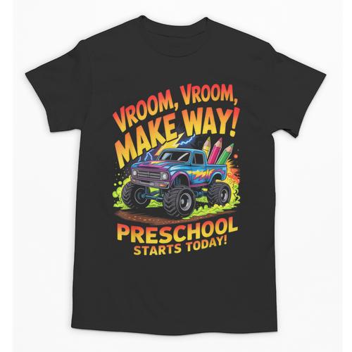 Back To School Preschool Pre-K Monster Truck First Day Boys Unisex T-Shirt - Savourry