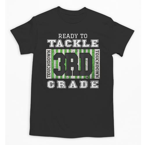 Back To School Ready To Tackle 3rd Grade Football Unisex T-Shirt - Savourry