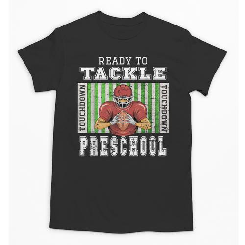 Back To School Ready To Tackle Preschool Football Theme Unisex T-Shirt - Savourry