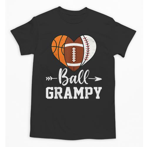 Ball Grampy Basketball Football Baseball Player Unisex T-Shirt - Sportilla