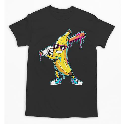 Banana Baseball Drip Kids Youth Boys Girls Unisex T-Shirt - Sportilla