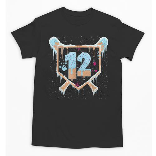 Baseball 12 Year Old Ice Cream Drip 12th Birthday Boys Unisex T-Shirt - Sportilla