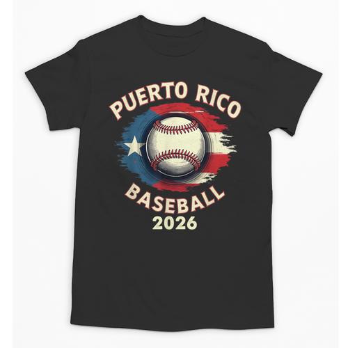 Baseball 2026 Puerto Rico Island Pride Sports Theme Unisex T-Shirt - Sportilla