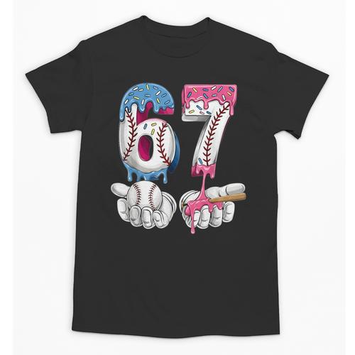 Baseball 67 Ice Cream Drip Six Seven Boys Girls Meme Unisex T-Shirt - Sportilla