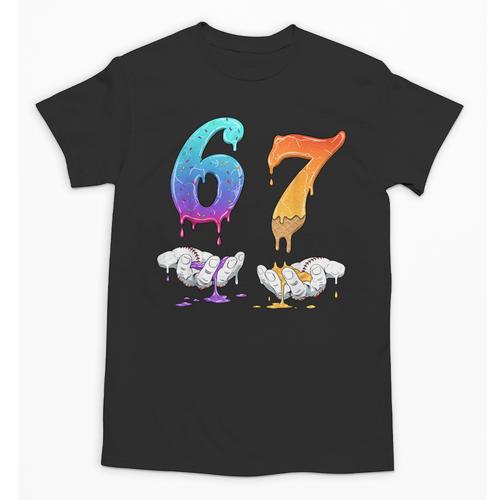 Baseball 67 Ice Cream Drip Six Seven Boys Meme Unisex T-Shirt - Sportilla