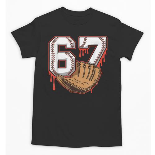 Baseball 67 Six Seven Alpha Slang 6 7 Meme Kids Teachers Boy Unisex T-Shirt - Sportilla