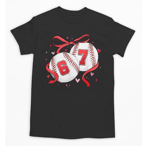 Baseball 67 Six Seven Gen Alpha Meme Valentine's Day Unisex T-Shirt - Sportilla