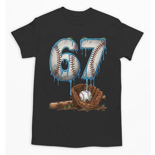 Baseball 67 Six Seven Meme 6-7 Drip Baseball Boys Men Unisex T-Shirt - Sportilla