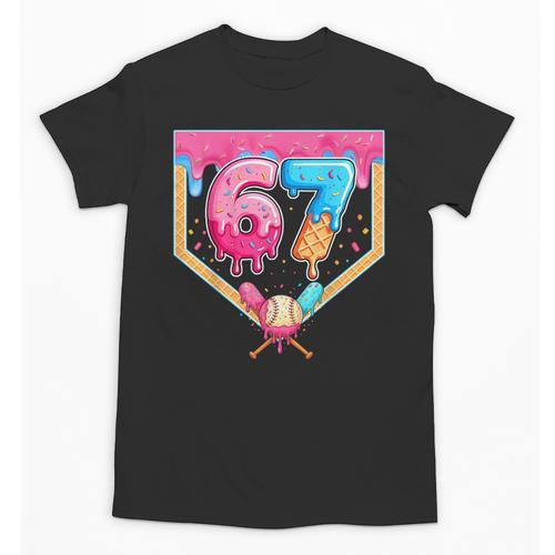 Baseball 67 Six Seven Meme Drip 6 7 Boys Girl Kids Unisex T-Shirt - Sportilla