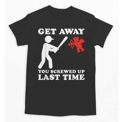 Baseball Anti Valentine Humor Cupid Joke Men Women Unisex T-Shirt - Sportilla