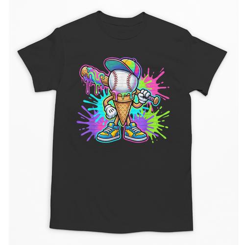 Baseball Boys Clothes For Boys Ice Cream Drip Baseball Stuff Unisex T-Shirt - Sportilla
