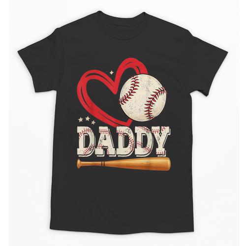 Baseball Daddy Baseball Heart Family Matching Unisex T-Shirt - Sportilla