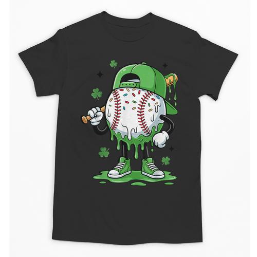 Baseball Drip For Boys Ice Cream Drip Baseball Player Unisex T-Shirt - Sportilla