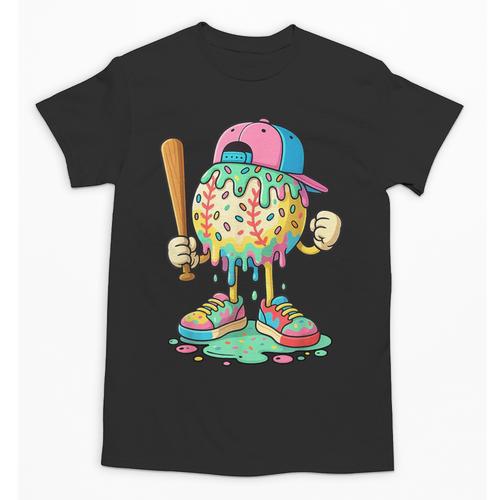 Baseball Drip For Boys Ice Cream Drip Baseball Sport Unisex T-Shirt - Sportilla