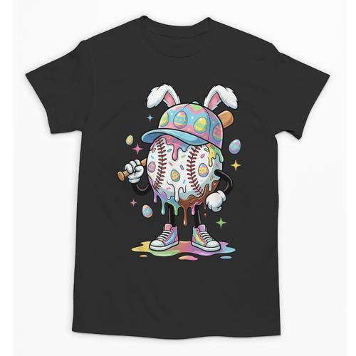 Baseball Drip Ice Cream Apparel Youth Boy Easter Day Unisex T-Shirt - Sportilla