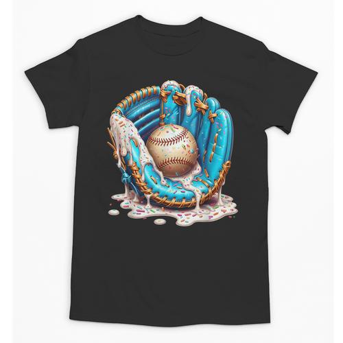 Baseball Drip Ice Cream Sprinkless Glove Boy Kid Unisex T-Shirt - Sportilla