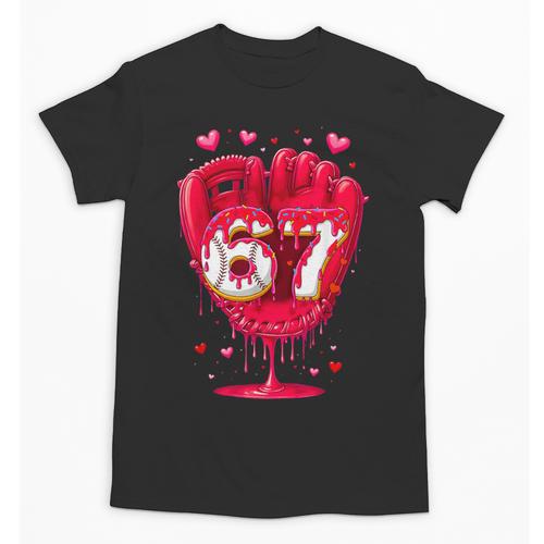 Baseball Drip Ice Cream Valentine Youth Boys Girls Sport Unisex T-Shirt - Sportilla