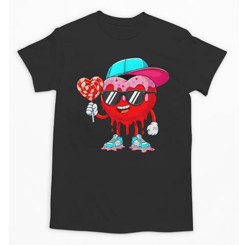Baseball Drip Ice Cream Valentines Day Baseball Sport Boys Unisex T-Shirt - Sportilla
