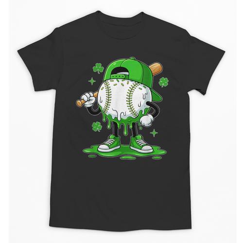 Baseball Drip Icecream Apparel Youth Boy St Patrick's Day Unisex T-Shirt - Sportilla