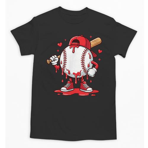 Baseball Drip Icecream Men Boy Valentine Unisex T-Shirt - Sportilla