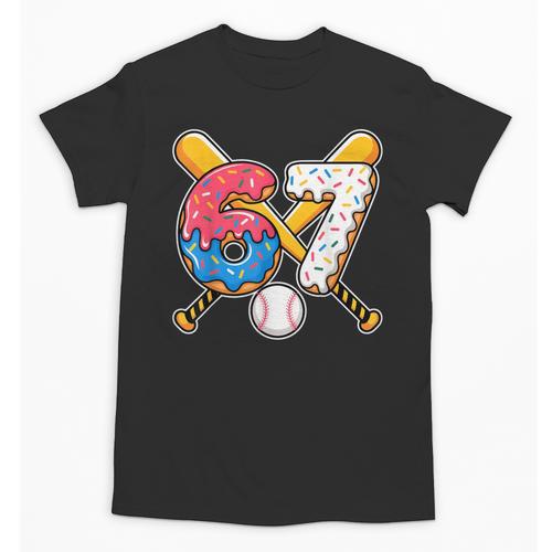 Baseball Drip Number 67 Player 67th Birthday Meme Unisex T-Shirt - Sportilla
