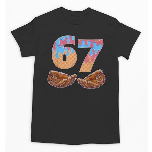 Baseball Drip Number 67 Player Six Seven Meme Unisex T-Shirt - Sportilla