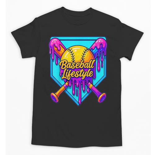 Baseball Drip Outfit Boys Ice Cream Drip Baseball Lifestyle Unisex T-Shirt - Sportilla