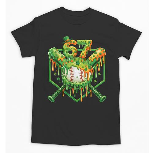 Baseball Drip St Patricks Day Boys Baseball St Patricks Day Unisex T-Shirt - Sportilla