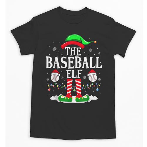 The Baseball Elf Christmas Sport Lovers Xmas Elf Unisex T-Shirt - Sportilla