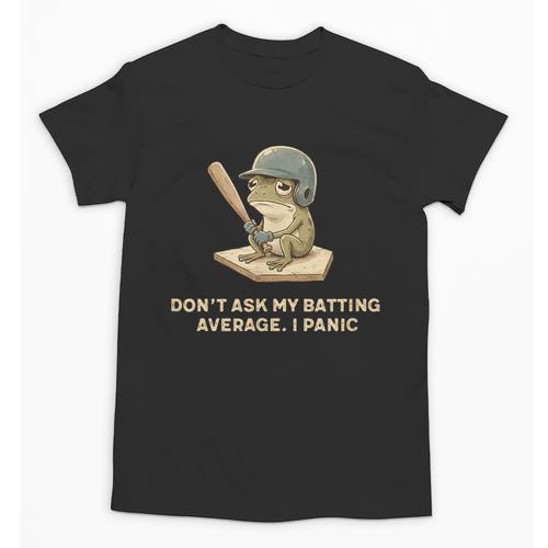 Baseball Frog Saying Batting Retro Artwork Unisex T-Shirt - Sportilla