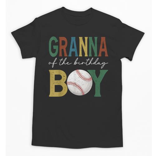 Baseball Granna Of The Birthday Boy Family Matching Unisex T-Shirt - Sportilla