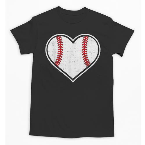 Baseball Heart Love Sport Valentines Day Men Women Boys Kids Unisex T-Shirt - Sportilla