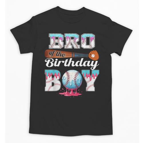 Baseball Ice Cream Drip Bro Of The Birthday Boy Unisex T-Shirt - Sportilla