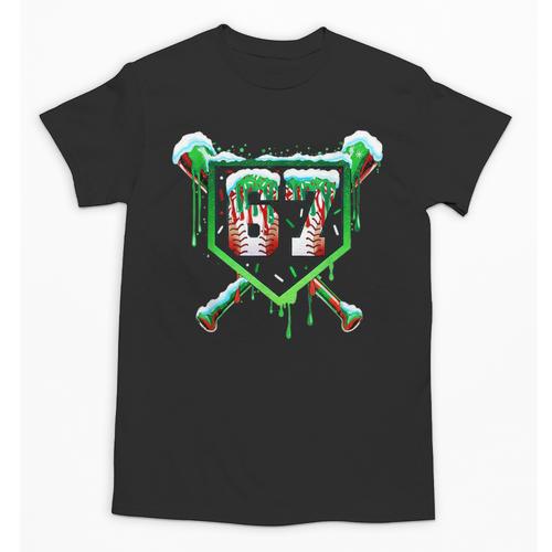 Baseball Ice Cream Drip Number 67 Six Seven Meme Christmas Unisex T-Shirt - Sportilla