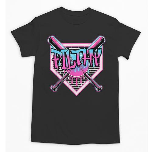 Baseball Ice Cream Drip Pitcher Filthy Unisex T-Shirt - Sportilla