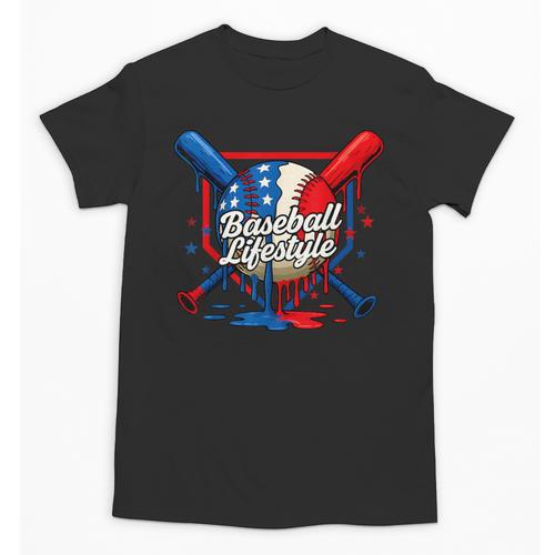 Baseball Life Style 101 Apparel Youth Drip Baseball Unisex T-Shirt - Sportilla