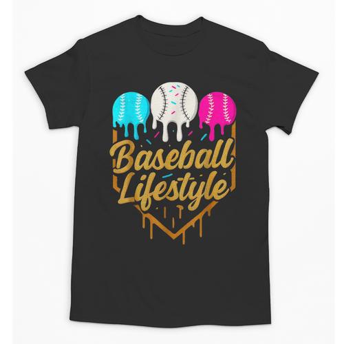 Baseball Lifestyle Baseball Drip Icecream Unisex T-Shirt - Sportilla