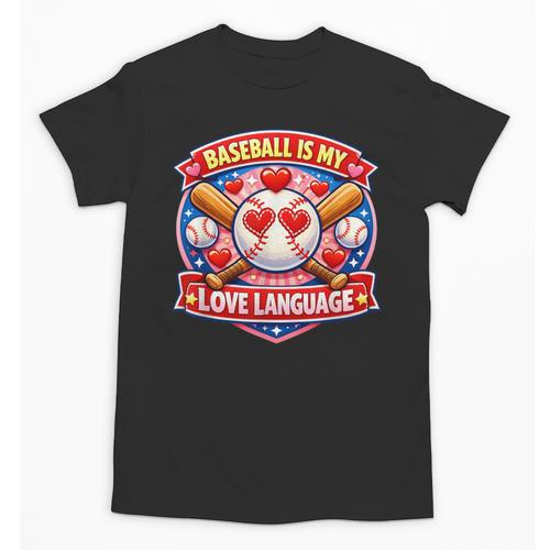 Baseball Is My Love Language Valentine Unisex T-Shirt - Sportilla