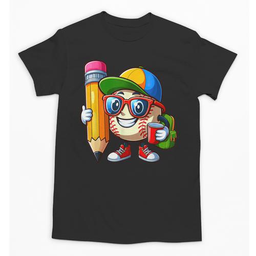 Baseball Lovers Pencil Back To School Kids Boys Girls Unisex T-Shirt - Savourry