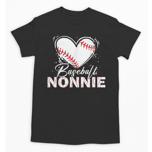 Baseball Nonnie Baseball Heart Unisex T-Shirt - Sportilla