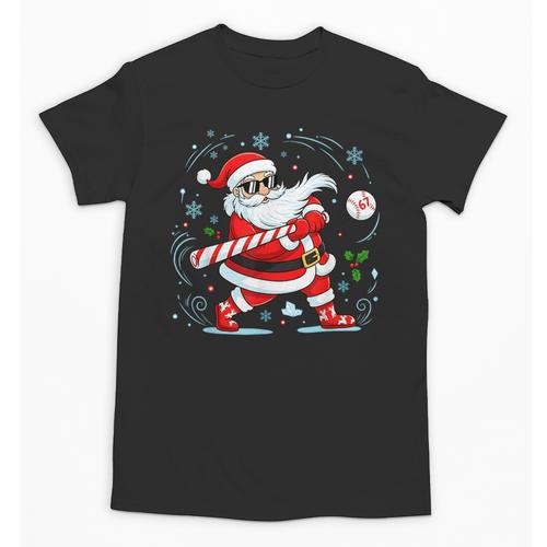 Baseball Santa 67 Christmas Xmas Pajamas Boys Kid Unisex T-Shirt - Sportilla