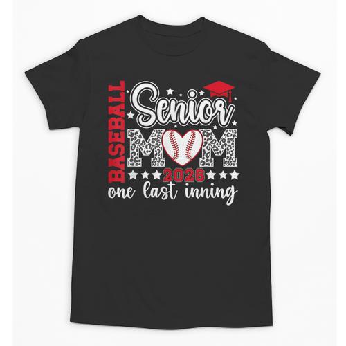 Baseball Senior Mom 2026 Last Inning Baseball Senior Mama Unisex T-Shirt - Sportilla