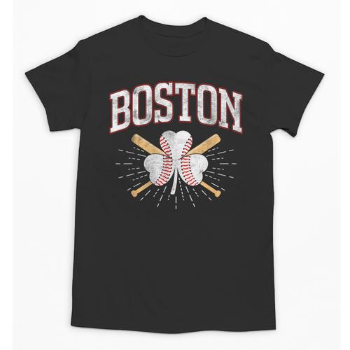 Baseball Shamrock Boston Massachusetts St Patrick’s Day Unisex T-Shirt - Sportilla