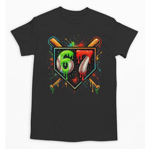 Baseball Six Seven 67 Meme Ice Cream Drip Xmas Women Men Unisex T-Shirt - Sportilla