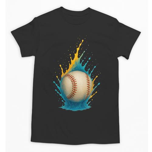 Baseball Splash Team Player For Kids Men Women Unisex T-Shirt - Sportilla
