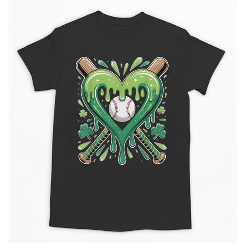 Baseball St Patricks Day Boys Girls Men Women Shamrock Green Unisex T-Shirt - Sportilla