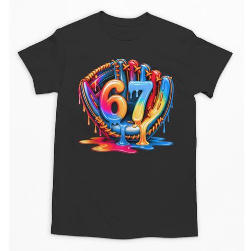 Baseball Stuff Six Seven 67 Ice Cream Drip 6 7 Baseball Kids Unisex T-Shirt - Sportilla